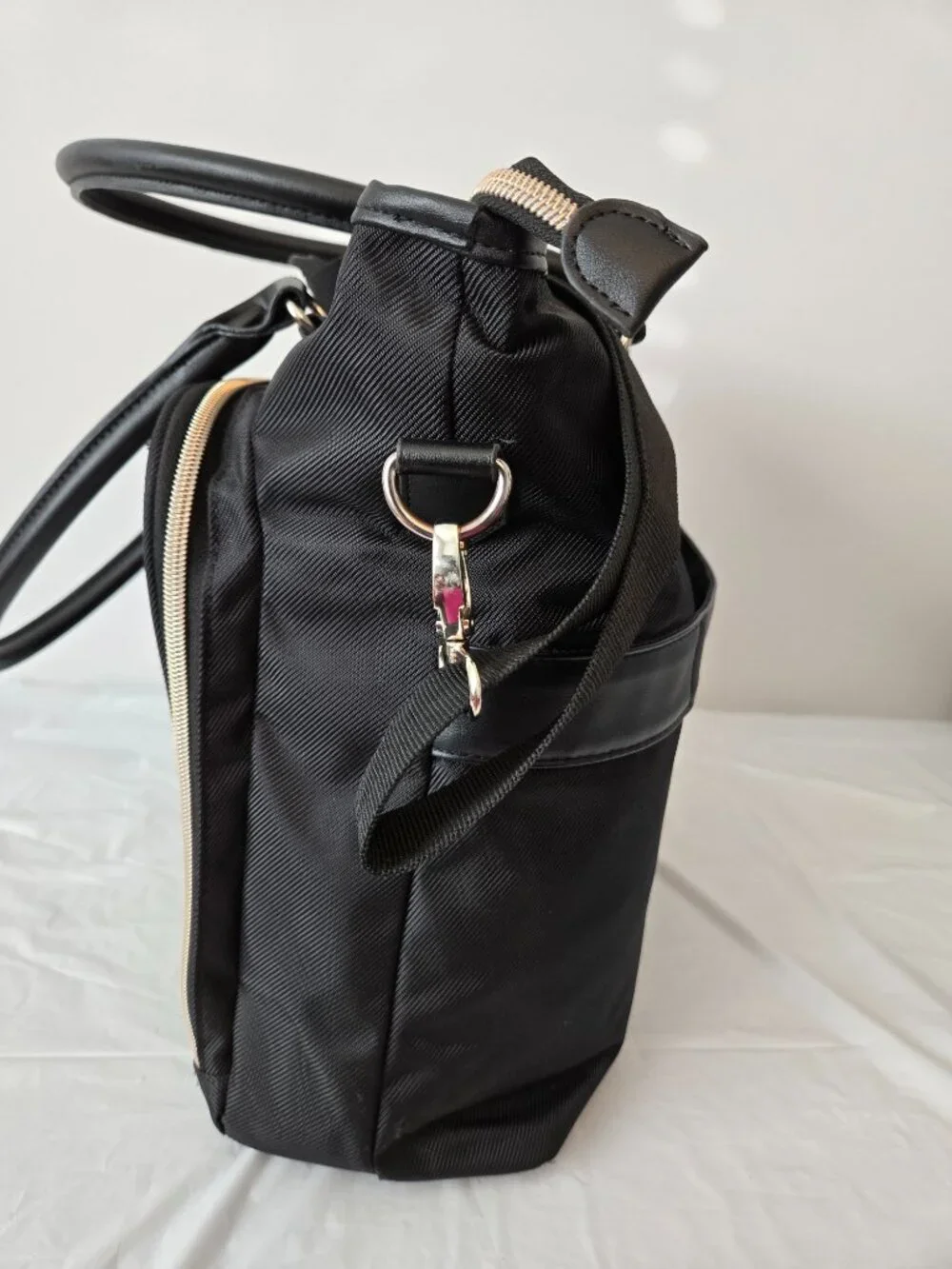 Reaction Kenneth Cole Black Laptop Bag Work Tote Briefcase Shoulder Strap Unisex